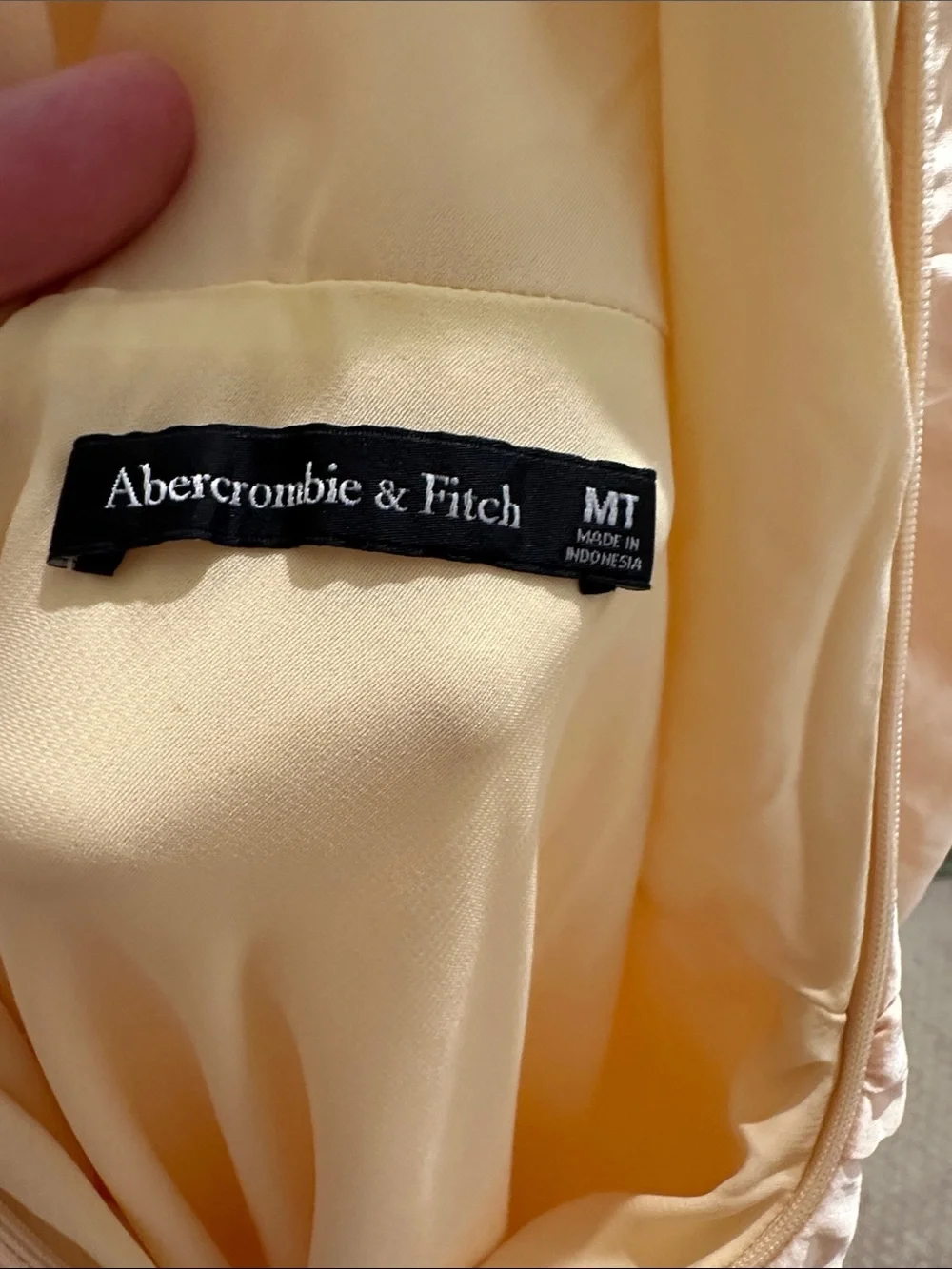 Abercrombie & Fitch Satin Cowl Neck Maxi Dress